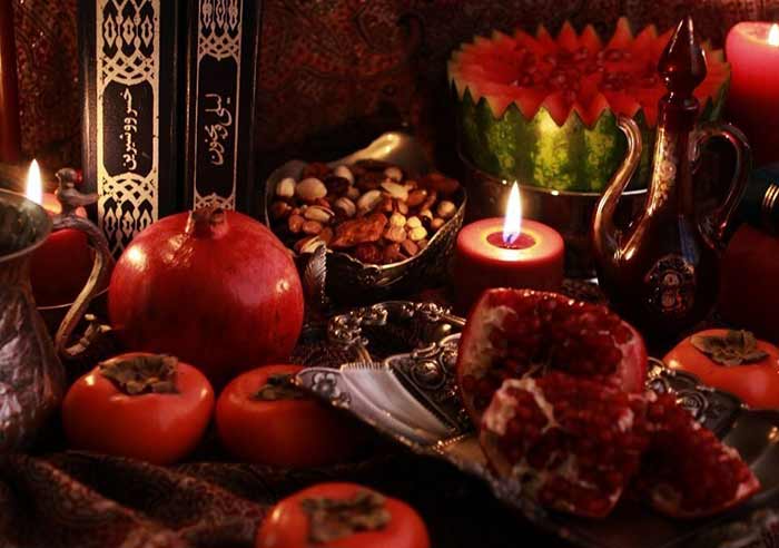 آداب و رسوم, رسوم ایرانی, شب یلدا سفره شب یلدا