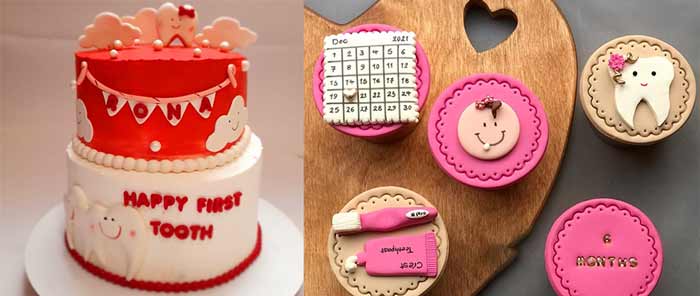 آداب و رسوم, ابزار جشن, رسوم ایرانی, مهمانی کیک یا بیسکوییت دندونی